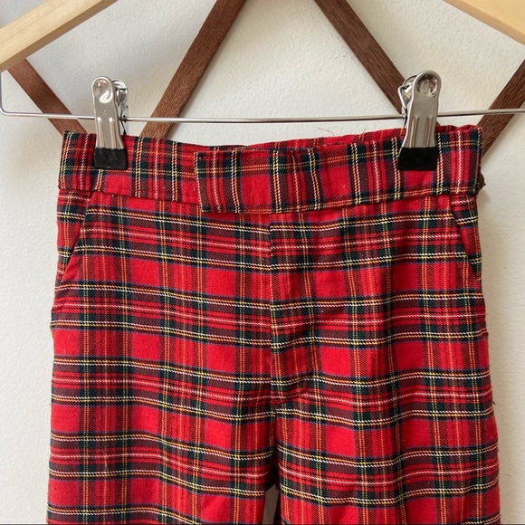 70s Plaid High Waisted Trousers - Picture 2 of 3